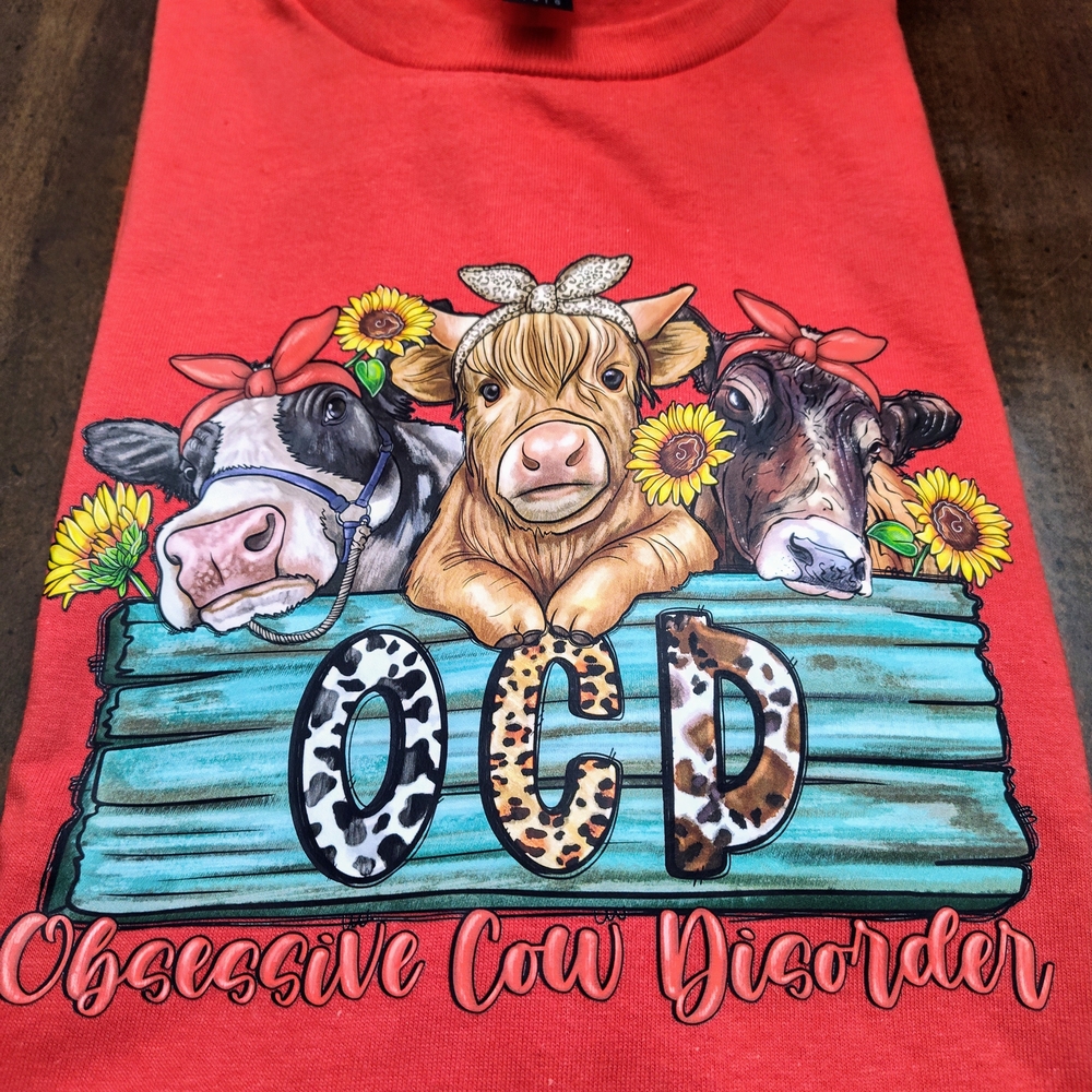 Obsessive Cow Disorder Shirt - Red